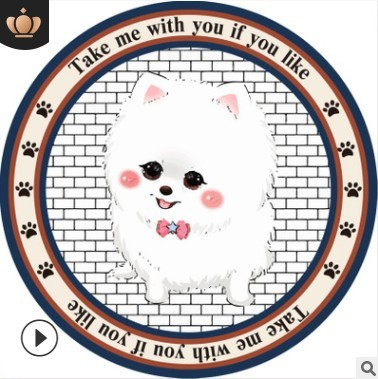 Apvalus 60 cm skersmens kilimėlis tinka augintiniams