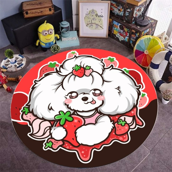 Apvalus 60 cm skersmens kilimėlis tinka augintiniams