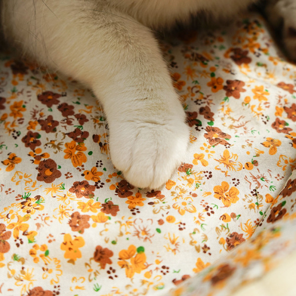 Patogi lova su minkštu pamušalu, tinka katėms