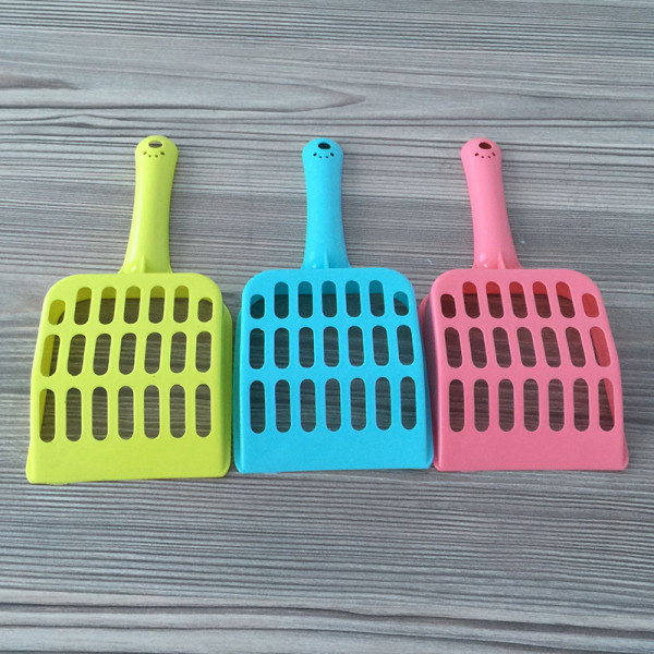 Plastikinis kastuvas kačių tualetui valyti