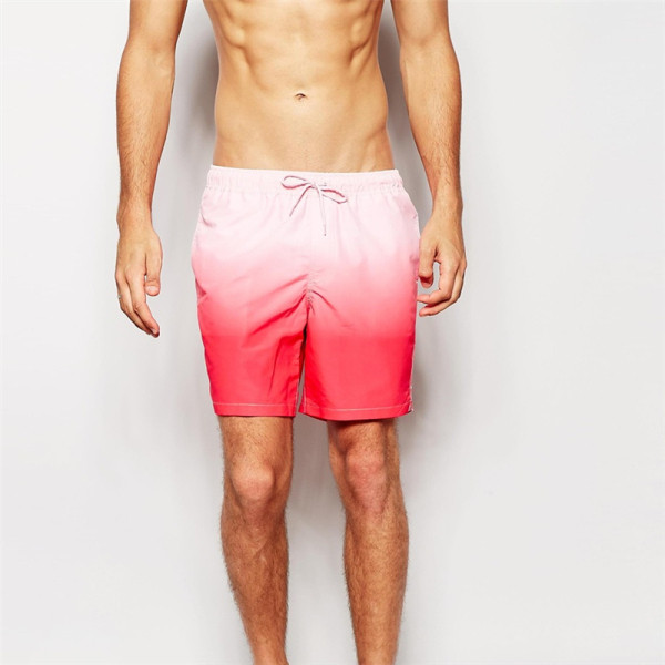 Férfi strandnadrág elasztikus és lendületes színekkel