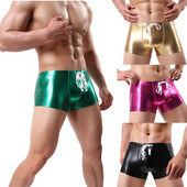 Fényes boxer hatású férfi fürdőruha