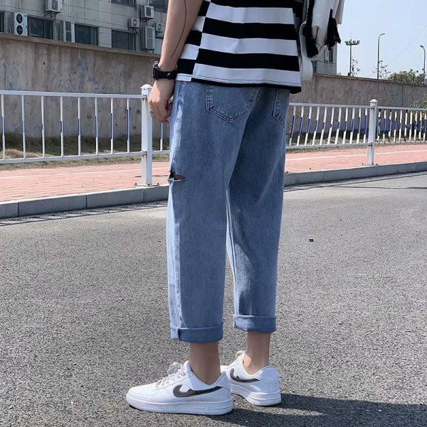 Rebenenud mustriga suviste pikkade meeste teksade uus mudel