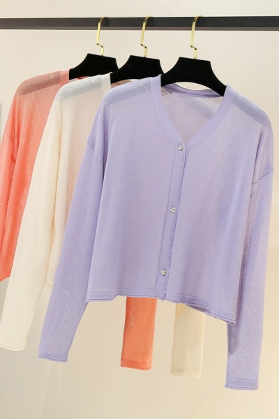 Uut mudelit pikkade varrukate ja nööpidega naiste kardigan