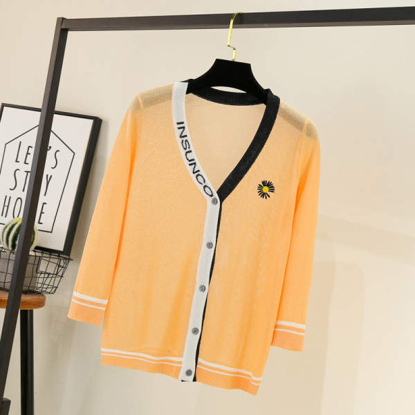 Új modell női kardigán hímzéssel, hosszú ujjal