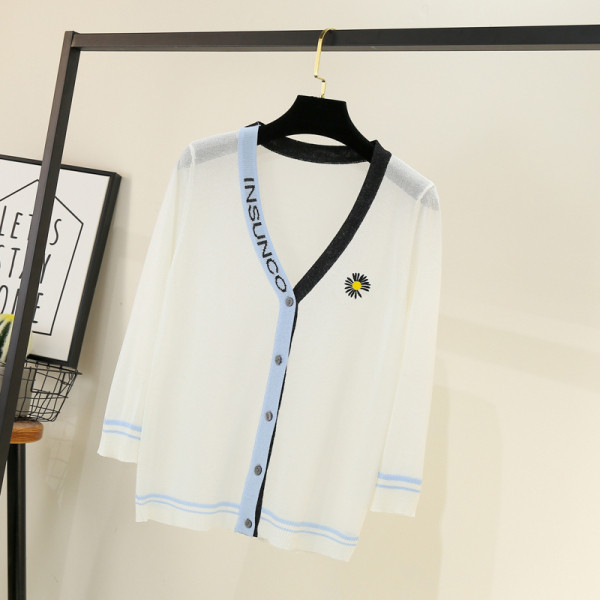 Új modell női kardigán hímzéssel, hosszú ujjal