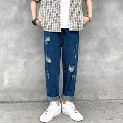 Blugi casual barbatesti cu model rupt