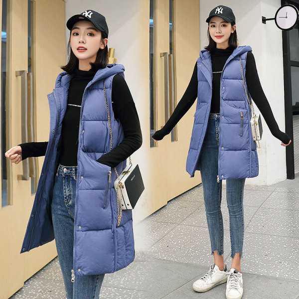 Gara rudens-ziemas veste ar kapuci