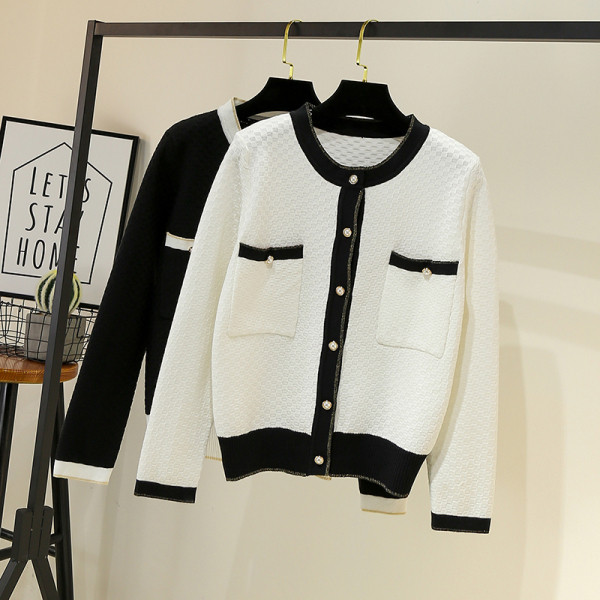 Naiste vabaaja vest – ümara kaelusega ja pikkade varrukatega