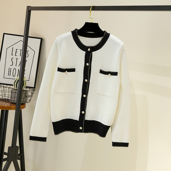 Naiste vabaaja vest – ümara kaelusega ja pikkade varrukatega