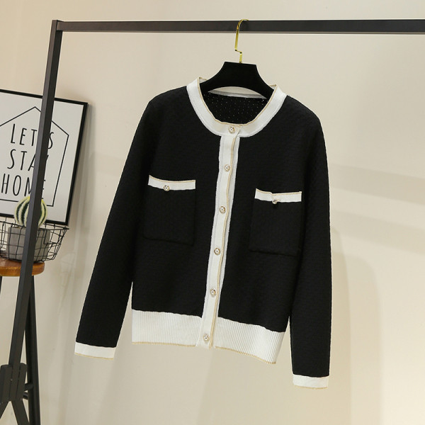 Naiste vabaaja vest – ümara kaelusega ja pikkade varrukatega