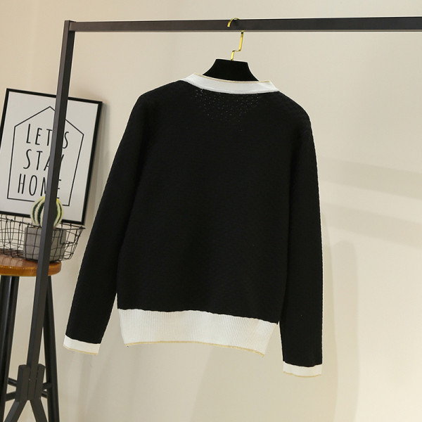 Naiste vabaaja vest – ümara kaelusega ja pikkade varrukatega