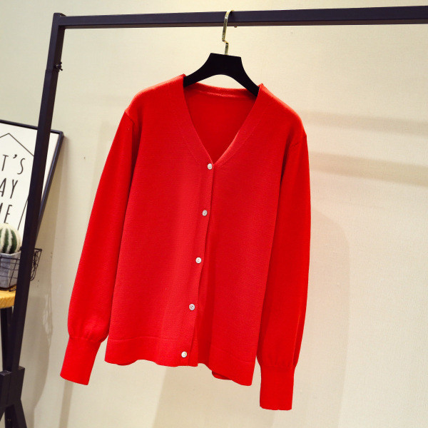 Vesta de dama tricotata cu decolteu spitz si maneci lungi