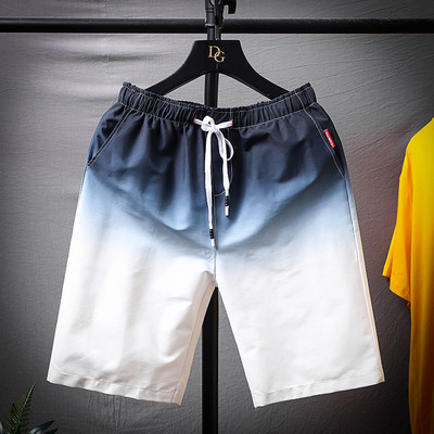 Pantaloni scurți de plajă pentru bărbați, irisați, cu elastic
