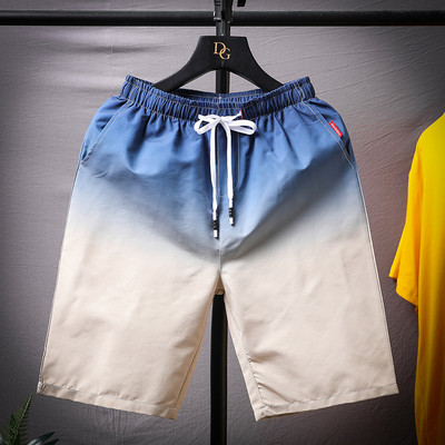 Pantaloni scurți de plajă pentru bărbați, irisați, cu elastic