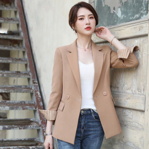 Άνοιξη-φθινόπωρο μακρύ σακάκι - μεγάλα μεγέθη