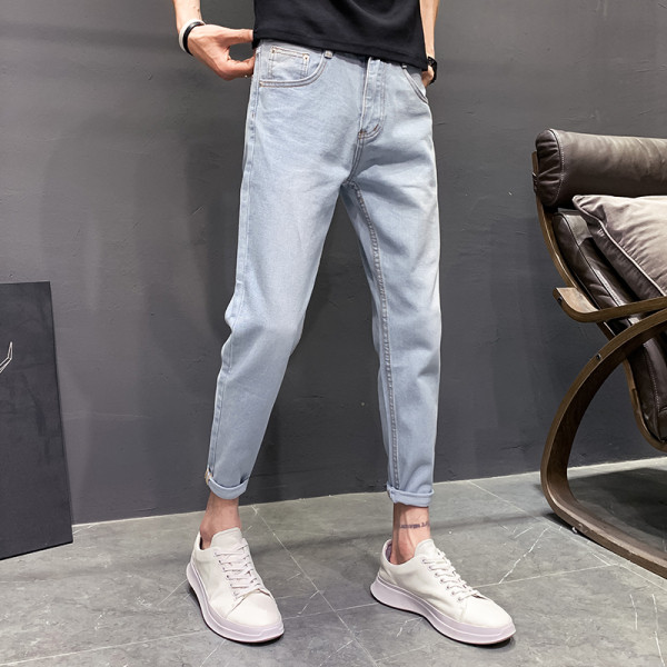 Ανδρικό τζιν κλασικό μοντέλο με τσέπες