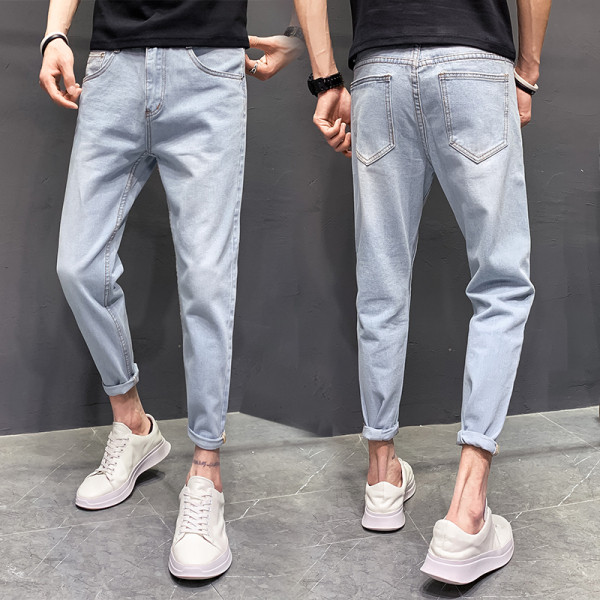 Ανδρικό τζιν κλασικό μοντέλο με τσέπες