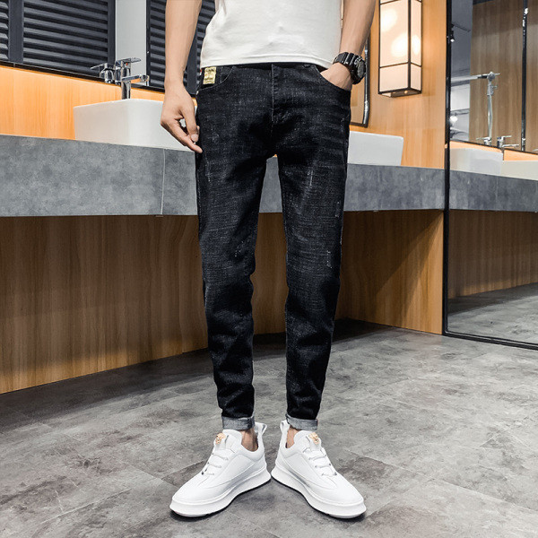 Ανδρικά τζιν κλασικό μοντέλο με τσέπες