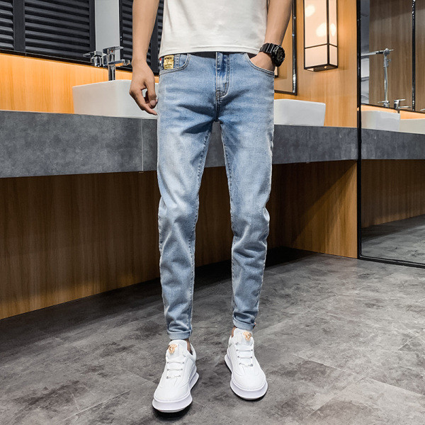 Ανδρικά τζιν κλασικό μοντέλο με τσέπες