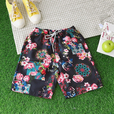 Pantaloni scurți de plajă pentru bărbați cu elastic