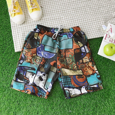 Pantaloni scurți de plajă pentru bărbați cu elastic