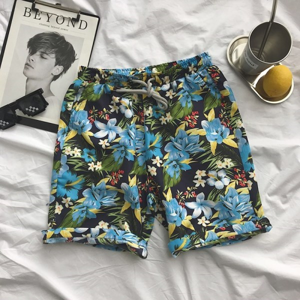 Vīriešu pludmales šorti ar gumiju