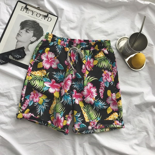 Vīriešu pludmales šorti ar gumiju