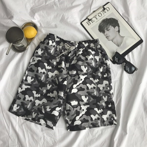 Vīriešu pludmales šorti ar gumiju