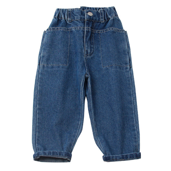 Casual παιδικό τζιν  κλασικό  μοντέλο με κουμπί