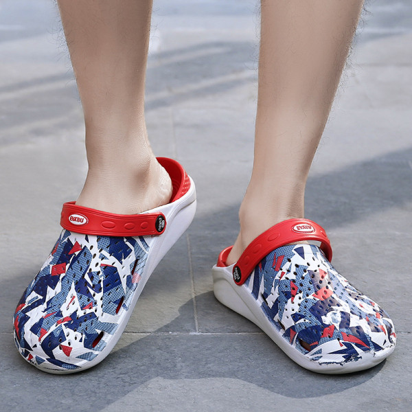 Papuci casual de cauciuc pentru barbati cu model