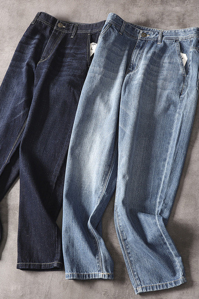 Gari ikdienas vīriešu džinsi