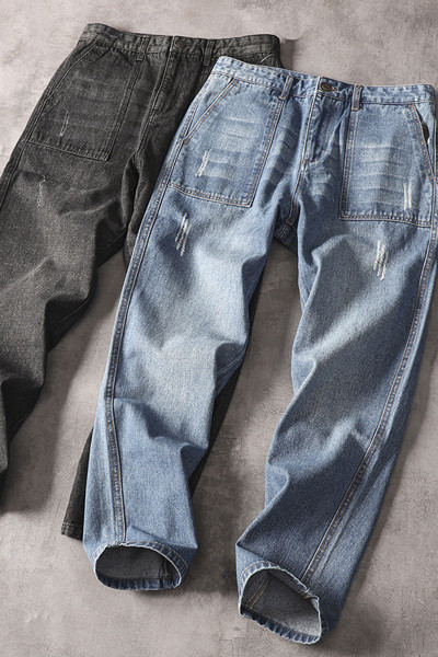 Pikad taskutega meeste teksad