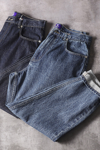 Alkalmi férfi farmernadrág zsebbel - egyenes modell