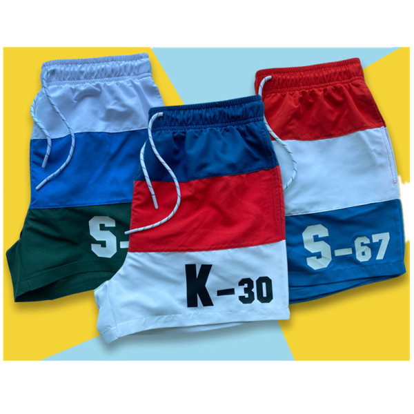 Uus mudel lipsudega ja elastse vöökohaga meeste ujumistrikoo