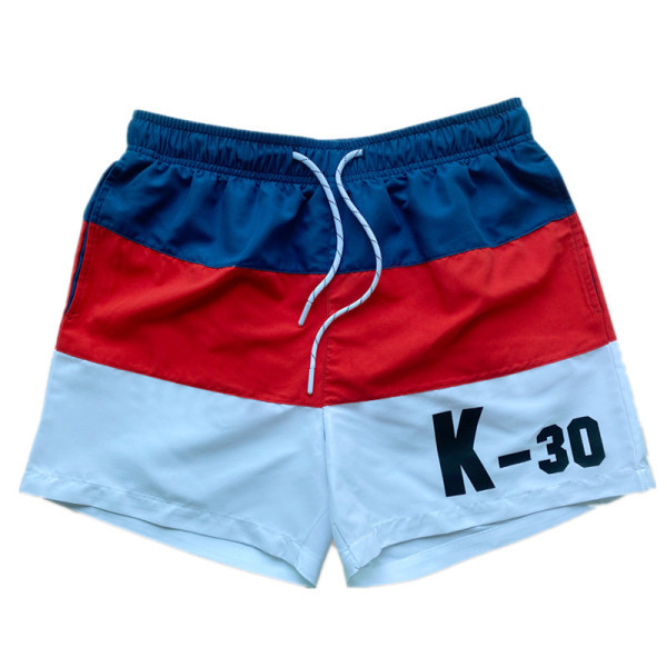 Uus mudel lipsudega ja elastse vöökohaga meeste ujumistrikoo