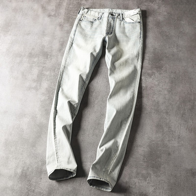 Ανδρικά τζιν casual με τσέπες