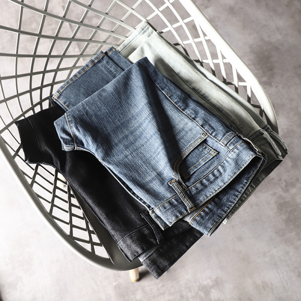 Ανδρικά τζιν casual με τσέπες