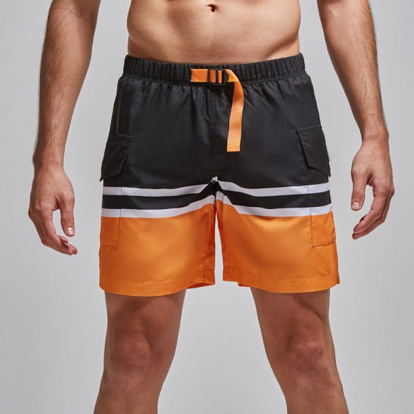 Costum de baie pentru bărbați cu uscare rapidă, cu talie elastică