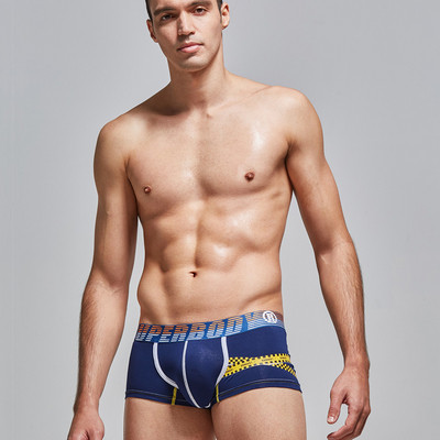 Ανδρικά βαμβακερά μπόξερ με ελαστική μέση