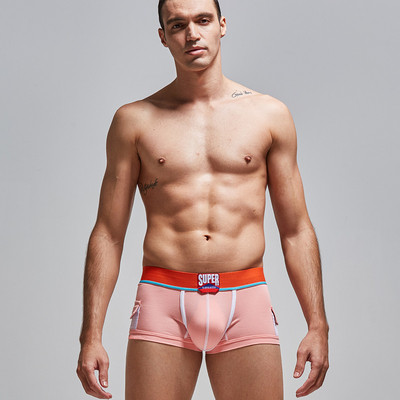 Férfi boxer felirattal és gumis derékkal