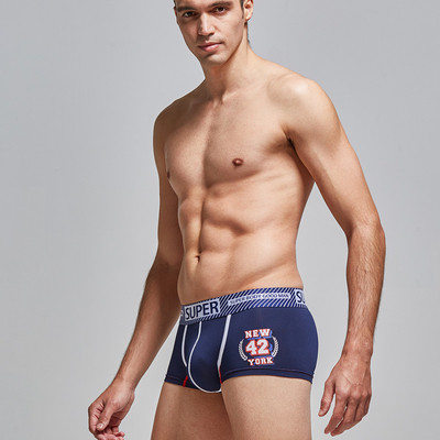 Ανδρικά μπόξερ με ελαστική μέση και επιγραφή