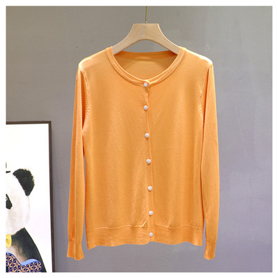 Γυναικεία ζακέτα casual με οβάλ ντεκολτέ