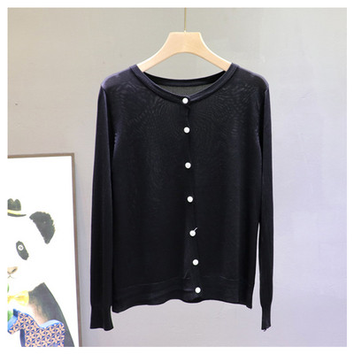 Γυναικεία ζακέτα casual με οβάλ ντεκολτέ