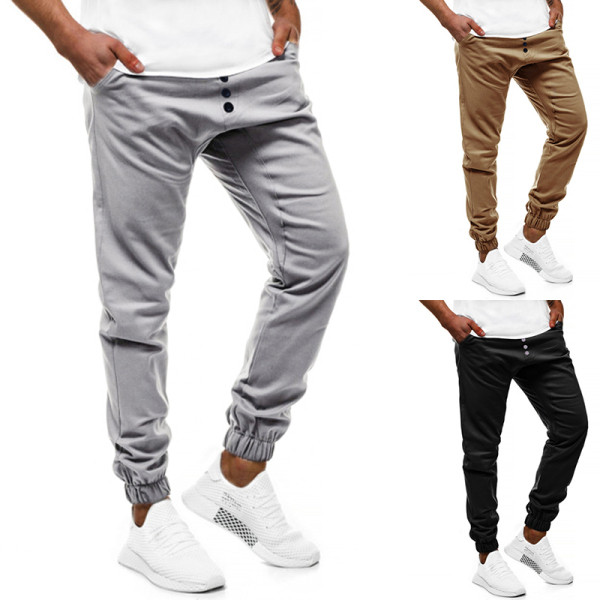 Ανδρικό παντελόνι casual με λάστιχο αστράγαλο