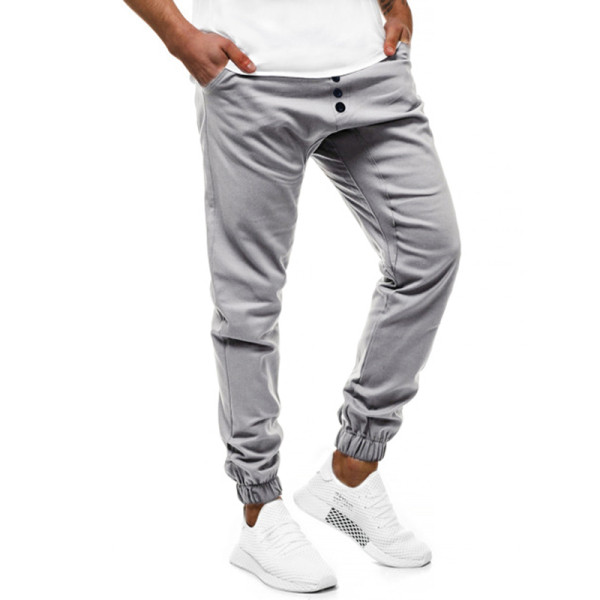 Ανδρικό παντελόνι casual με λάστιχο αστράγαλο