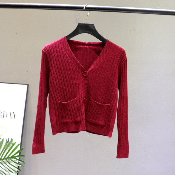 Jauna modeļa sieviešu jaka ar kabatām un špica kakla izgriezumu