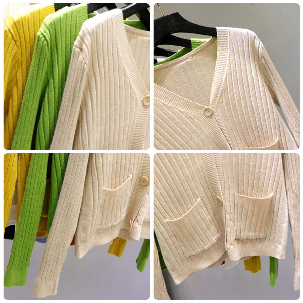 Jauna modeļa sieviešu jaka ar kabatām un špica kakla izgriezumu