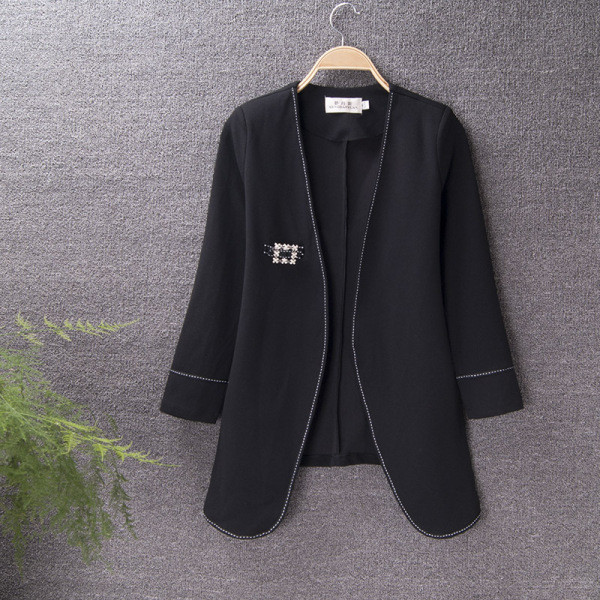 Μοντέρνο σακάκι χωρίς στερέωση με διακόσμηση