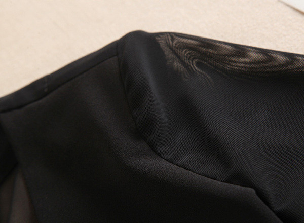 Model de jachetă lungă cu nasture